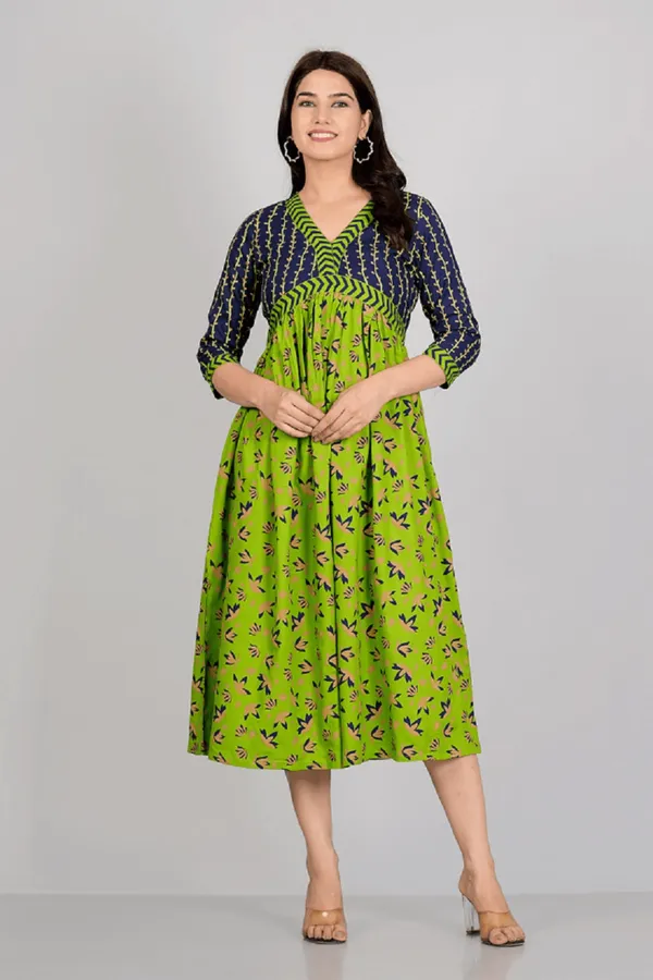 Green_Rayon_Aliya_Cut_Casual_Gown