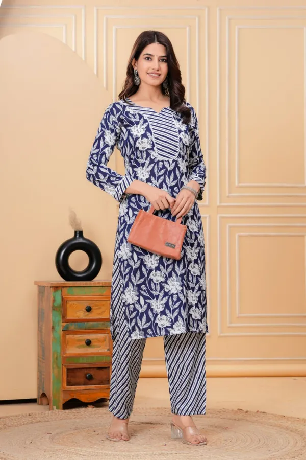 Blue_Midnight_Bloom_Casual_Kurta_Set