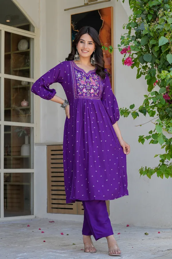 Purple_Neck_Embroidered_Kurta_Set