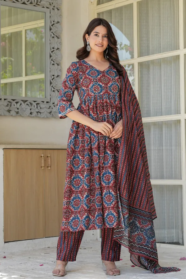 Multicolor_Printed_Classic_Anarkali_Set_With_Dupatta