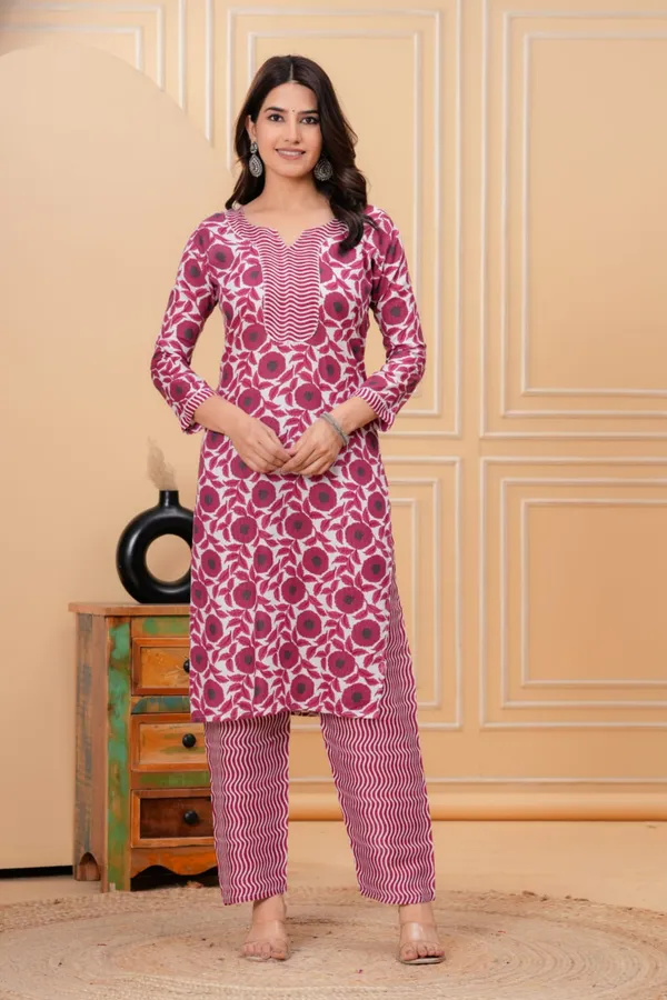 Pink_Rose_Cotton_Printed_Casual_Kurta_Set