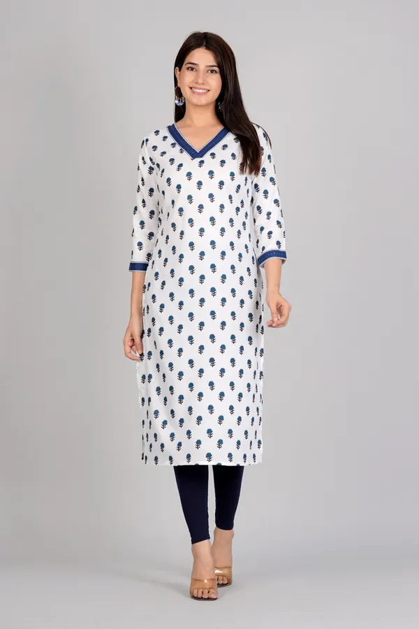 White_Straight_Casual_Kurta_Set