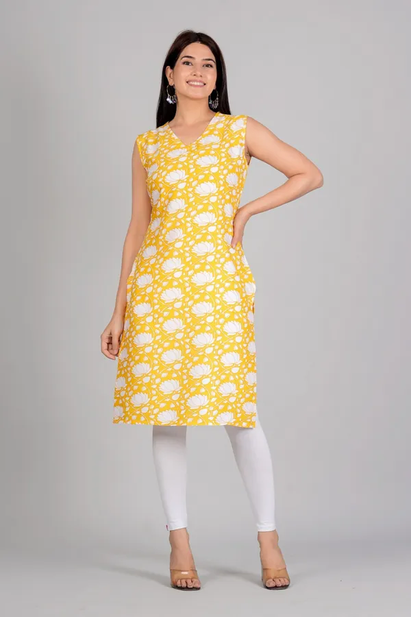Yellow_Straight_Casual_Kurta_Set