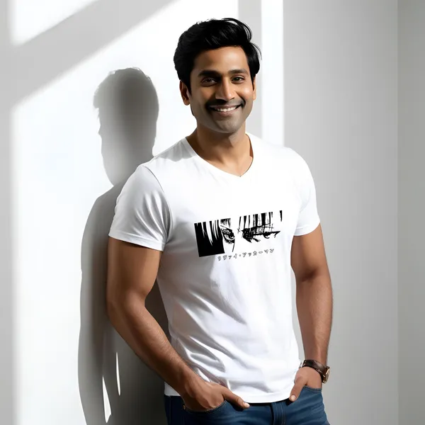 White_Pure_Cotton_Graphic_Print_Round_Neck_T-Shirt_For_Men