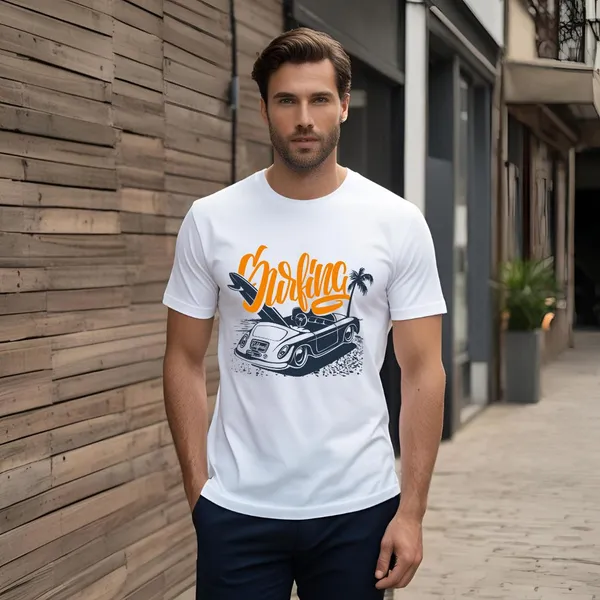 White_Pure_Cotton_Graphic_Print_Round_Neck_T-Shirt_For_Men