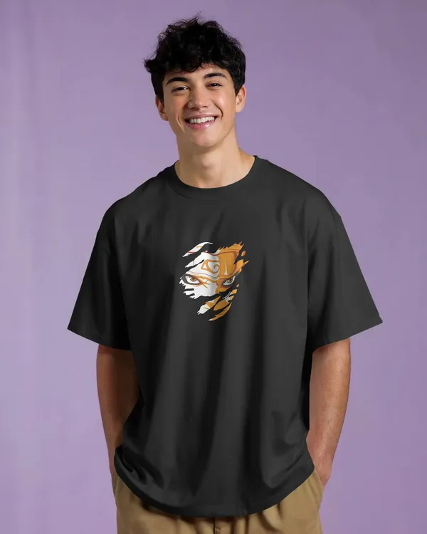 Black_Pure_Cotton_Graphic_Print_OverSize_T-Shirt_For_Men