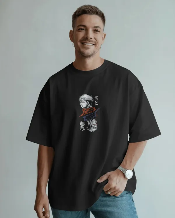 Black_Pure_Cotton_Graphic_Print_OverSize_T-Shirt_For_Men