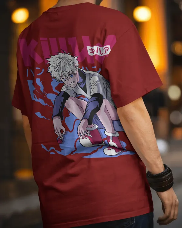 Maroon_Pure_Cotton_Graphic_Print_OverSize_T-Shirt_For_Men