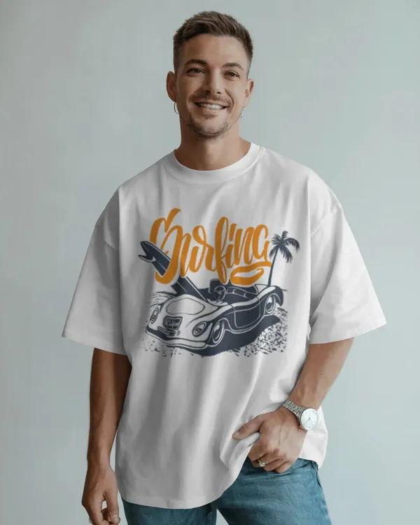 White_Pure_Cotton_Graphic_Print_Round_Neck_T-Shirt_For_Men