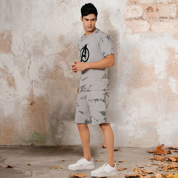 Grey_Stylish_Tye-Dye_Oversize_T-Shirt_And_Shorts_For_Men