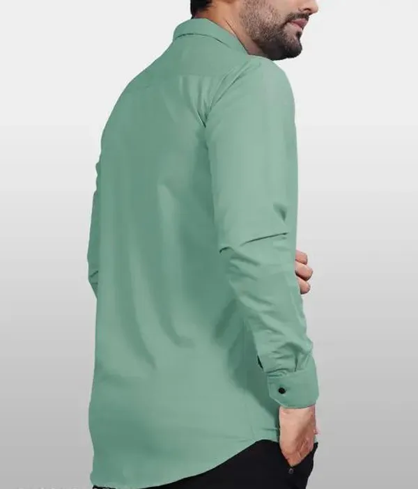 Green_Casual_Trendy_Solid_Green_Shirt_For_Men