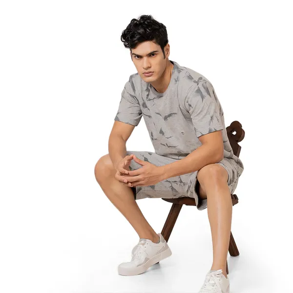 Grey_Stylish_Tye-Dye_Oversize_T-Shirt_And_Shorts_For_Men