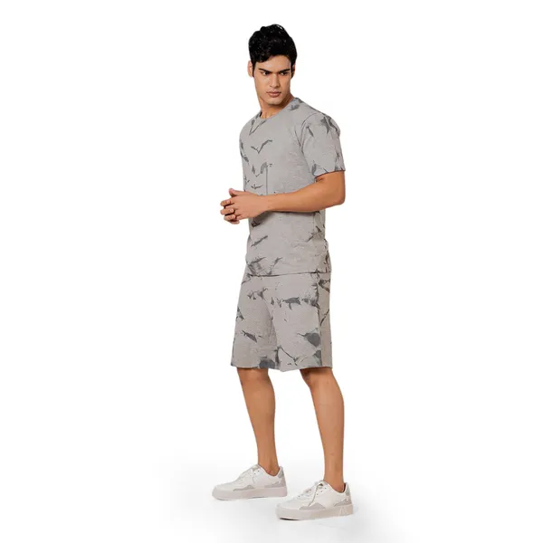 Grey_Stylish_Tye-Dye_Oversize_T-Shirt_And_Shorts_For_Men