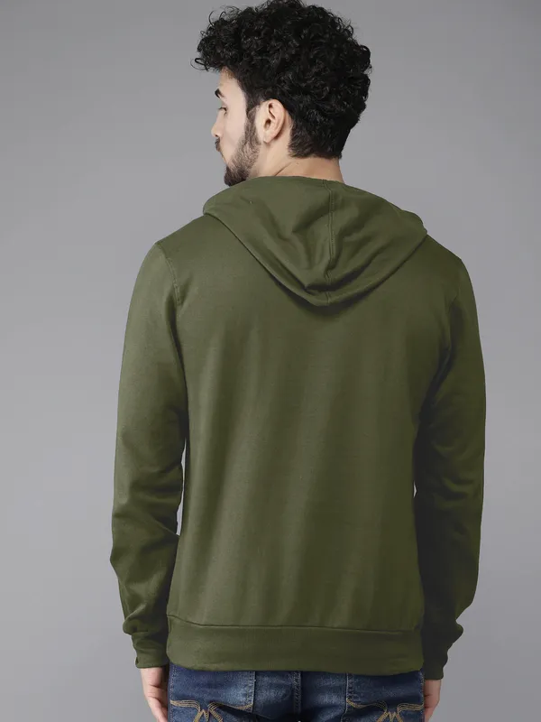 Olive_Stylish_Plain_Hoodie_For_Men