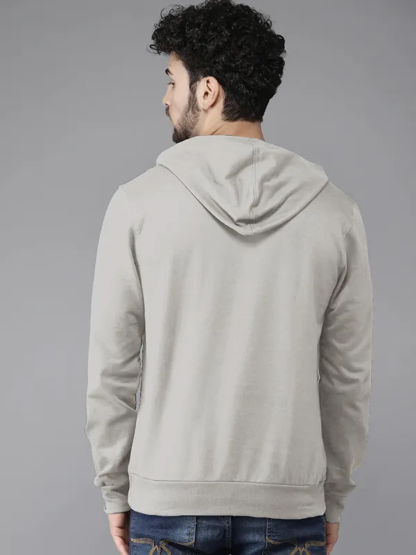 Grey_Stylish_Plain_Hoodie_For_Men