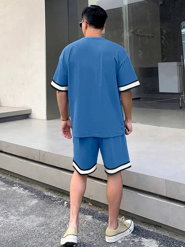 Blue_New_Trendy_Stylish_T-Shirt_With_Strips_For_Men