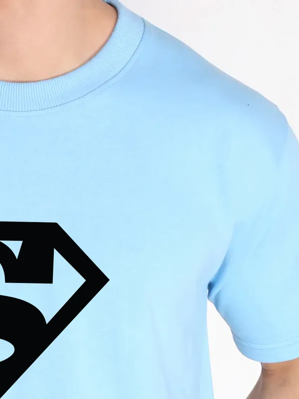 Sky_Blue_Stylish_Tye-Dye_Oversize_T-Shirt_And_Shorts_For_Men