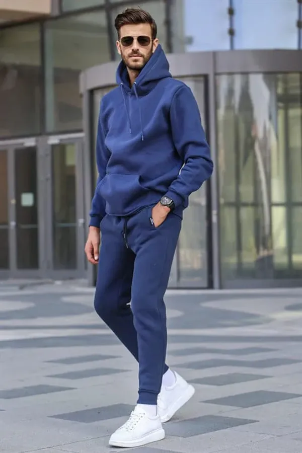 Nblue_Stylish_Plain_Hoodie_For_Men