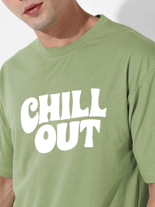 Green_Stylish_Tye-Dye_Oversize_T-Shirt_And_Shorts_For_Men