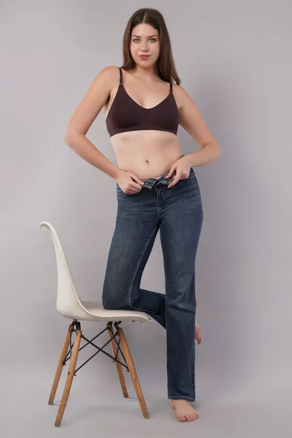 Adore_And_Comfort_Of_Brown_Slip-On_Comfort_Bra