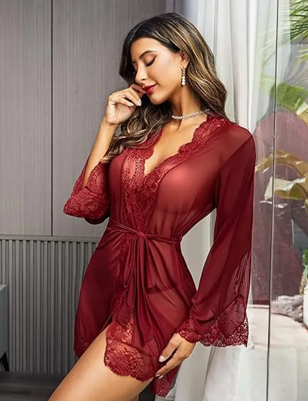 Adore_Your_Beauty_With_Sheer_Lace_Bodysuit_Maroon_(Free_Size)