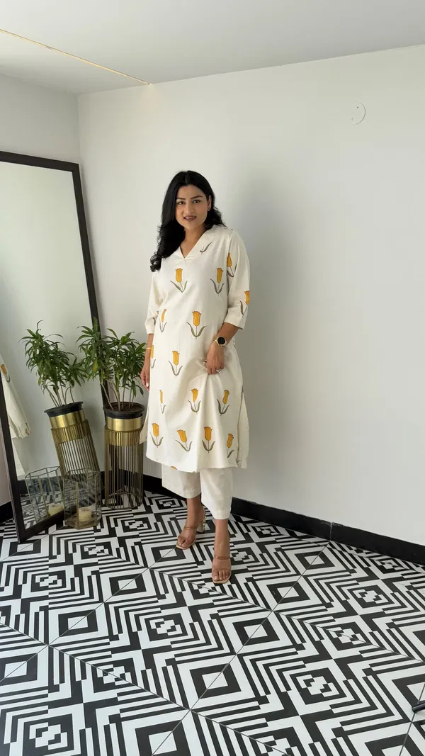 Premium_Pure_Cotton_Discharge_Print_Co-ord_Set__A-Line_Kurti_with_Ankle-Length_Pants_|_Summer_Collection