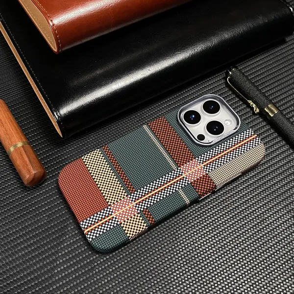 Multicolor_&_Red_&_Brown_&_Green_Premium_Magnetic_Woven_Pattern_Case_(Multicolour,_Iphone_16_Pro_Max)