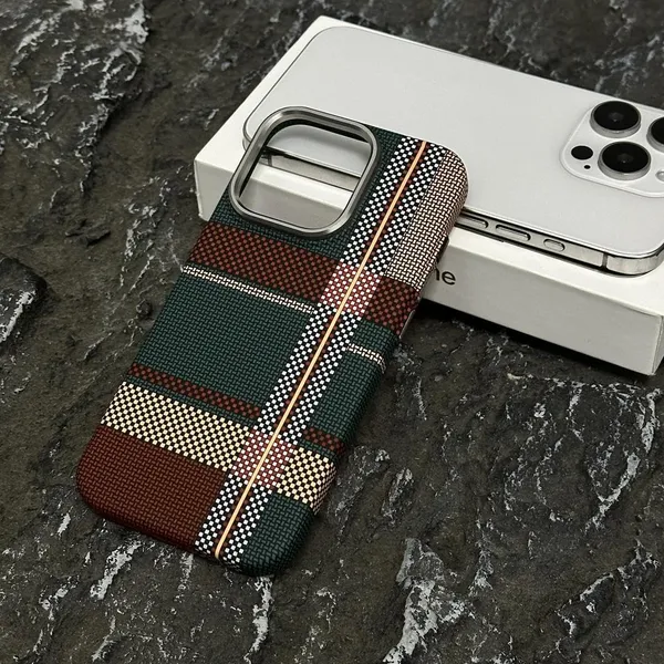 Multicolor_&_Red_&_Brown_&_Green_Premium_Magnetic_Woven_Pattern_Case_(Multicolour,_Iphone_16_Pro_Max)
