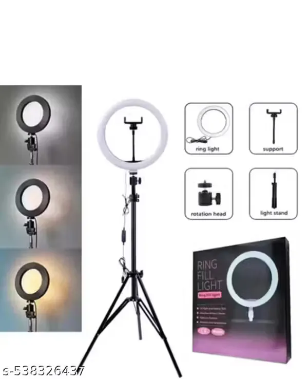 White_Led_Ring_Light_For_Video,_Makeup_&_Live_Streaming_Usb_Powered_(Without_Tripod)