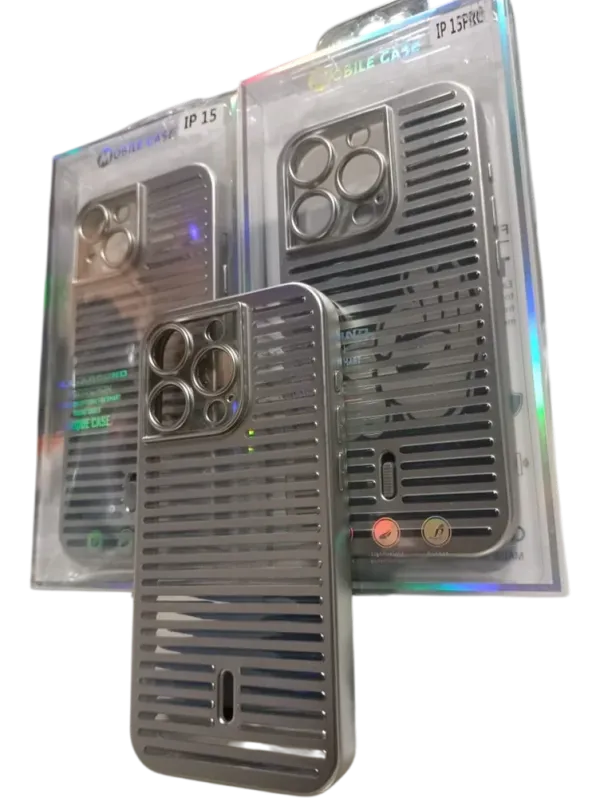 Gray_Metallic_Striped_Armor_Case_For_Iphone
