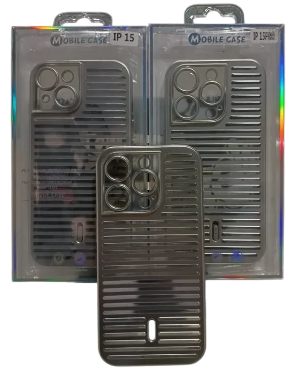 Gray_Metallic_Striped_Armor_Case_For_Iphone