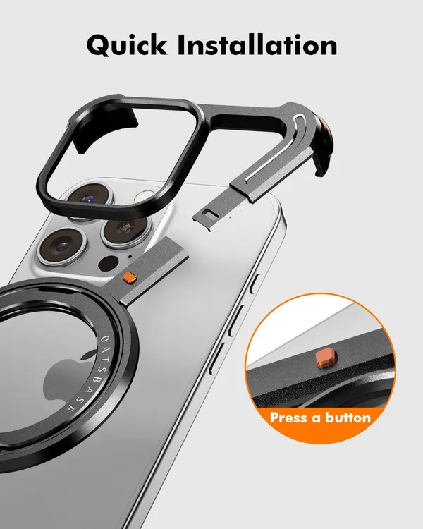 Black_&_White_Oatsbasf_Minimalist_Metal_Bumper_Z_Case_With_360°_Kickstand_For_Iphone