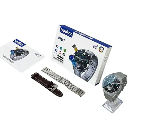 3_Straps_Black_&_Brown_&_Sliver_Pds_Enterprises_N61_Ultra_Smartwatch_5G,_Dual_Sim,_Wifi,_Amoled_Touch_Screen,_Gps,_Nfc,_Waterproof
