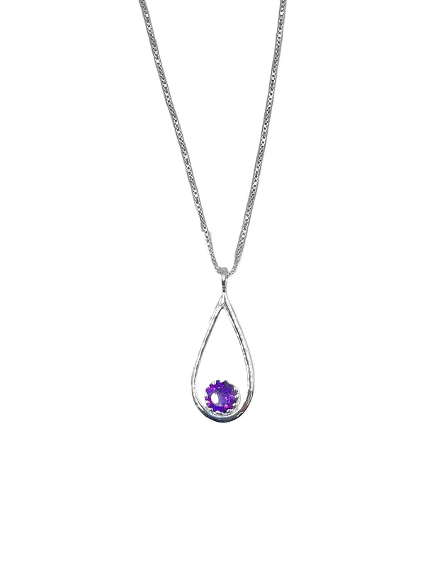 Silver_925_Sterling_Round_Cabochon_Amethyst_Pear_Shaped_Natural_Gemstones_Pendant_For_Women