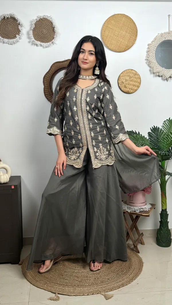 Grey_Embroidered_Sharara_Suit_Set_With_Dupatta