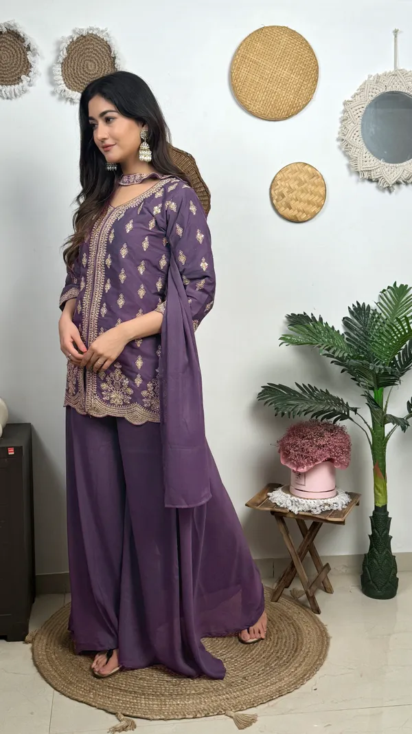 Purple_Embroidered_Kurta_Palazzo_Set_With_Dupatta_Ethnic_Wear_For_Women