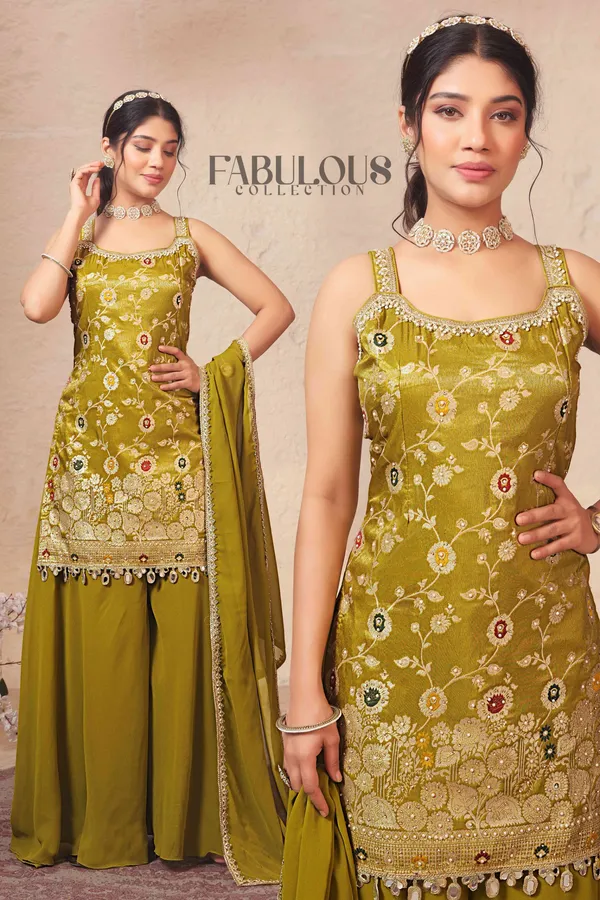 Dark_Yellow_Embroidered_Sharara_Set_With_Dupatta
