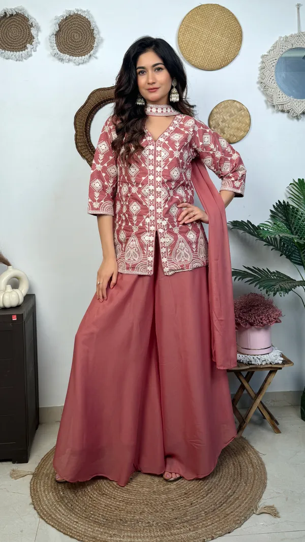 Rose_Pink_Printed_Kurta_Palazzo_Set_With_Dupatta_3_Piece