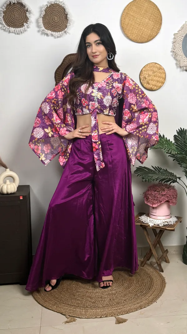 Purple_Floral_Kimono_Top_With_Matching_Satin_Palazzo_Set