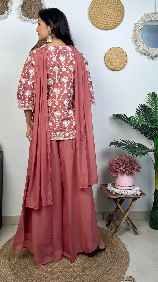Rose_Pink_Printed_Kurta_Palazzo_Set_With_Dupatta_3_Piece