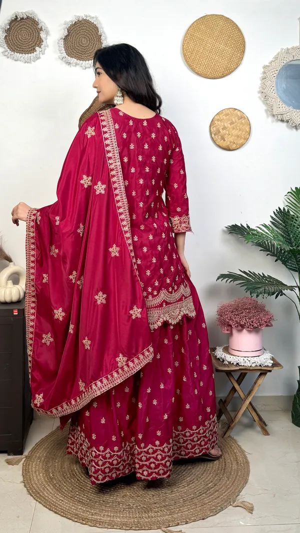 Red_Embroidered_Palazzo_Suit_Set_With_Dupatta_Traditional_Indian_Ethnic_Wear
