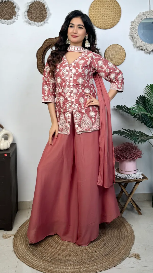 Rose_Pink_Printed_Kurta_Palazzo_Set_With_Dupatta_3_Piece