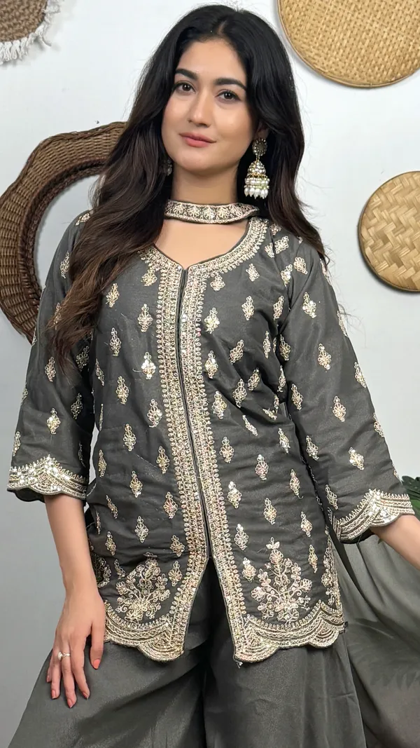 Grey_Embroidered_Sharara_Suit_Set_With_Dupatta