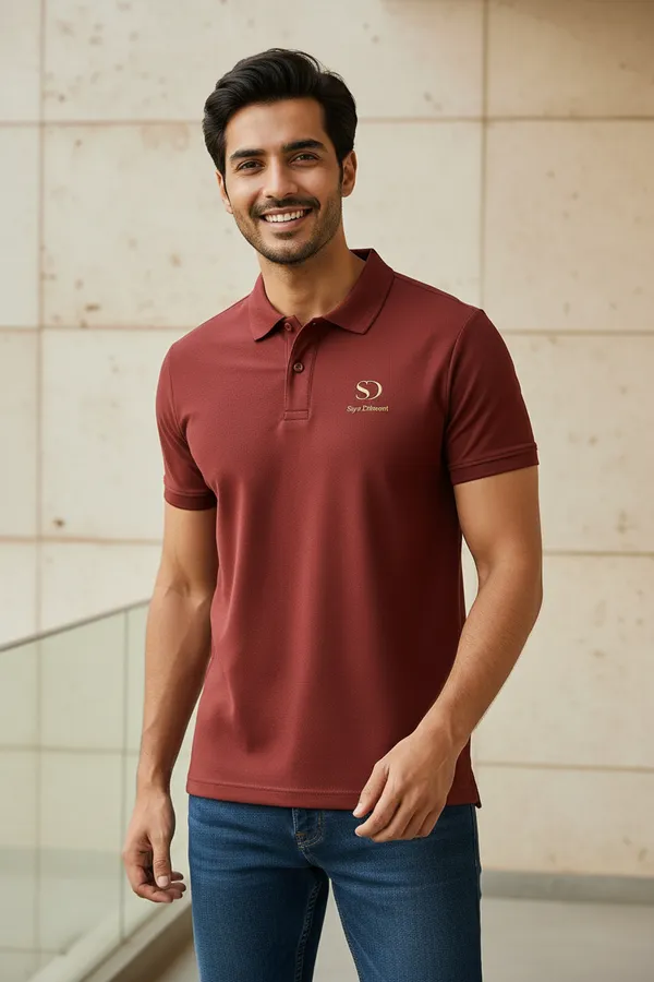Maroon_Cotton_Premium_Maroon_Polo_T_Shirt_For_Men