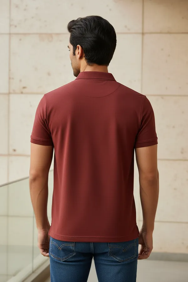 Maroon_Cotton_Premium_Maroon_Polo_T_Shirt_For_Men