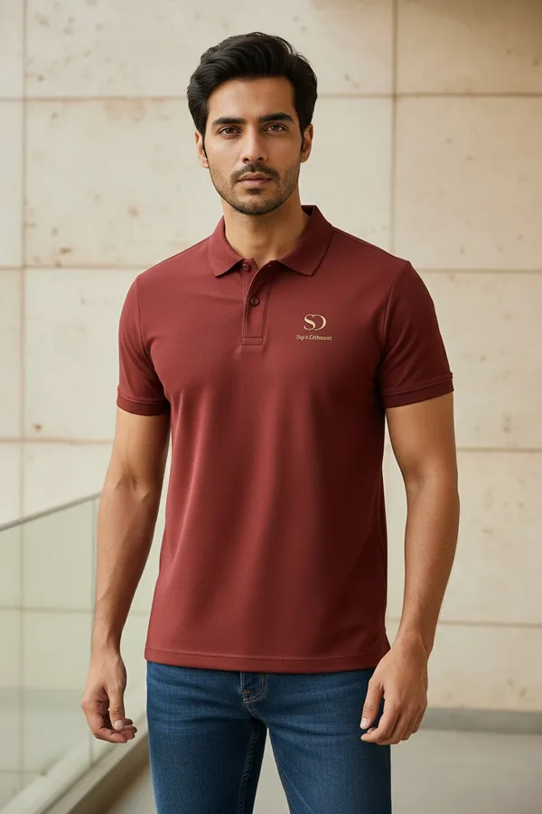 Maroon_Cotton_Premium_Maroon_Polo_T_Shirt_For_Men