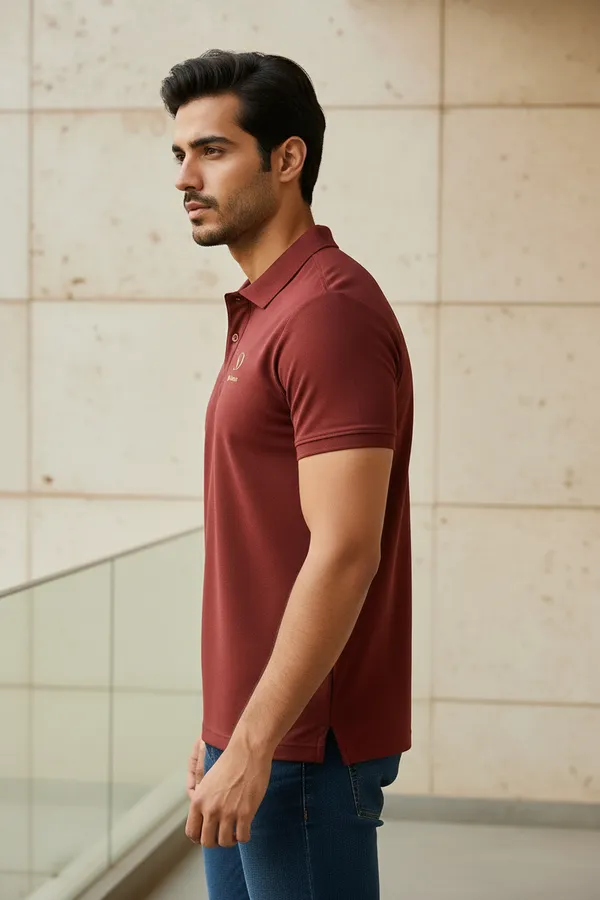 Maroon_Cotton_Premium_Maroon_Polo_T_Shirt_For_Men