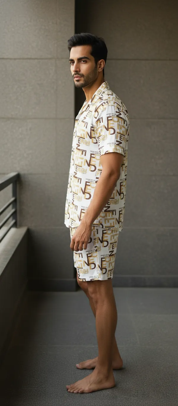 Cream_Cotton_Premium_Co-Ord_Set_For_Men