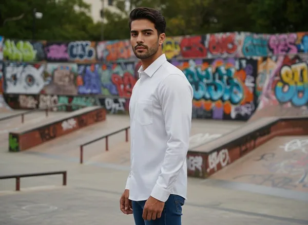 White_Cotton_Premium_Quality_Satin_Shirt_For_Men