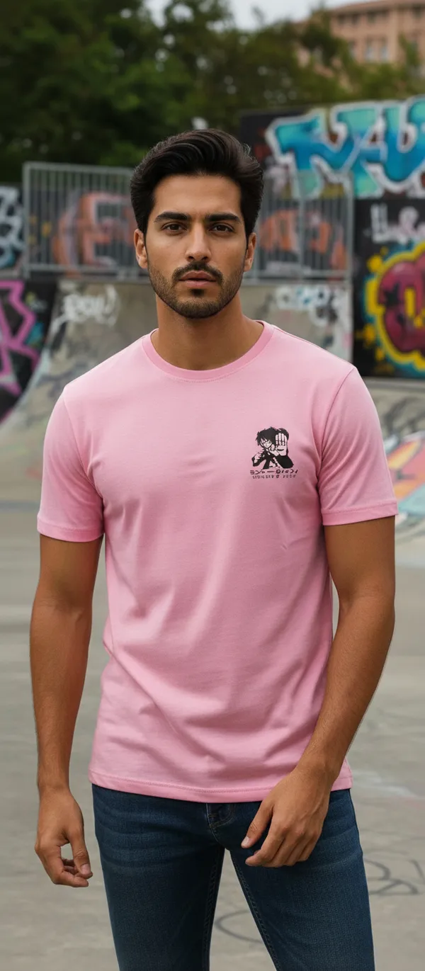 Pink_Cotton_Oversized_Anime_Printed_T_Shirt_For_Men